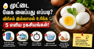முட்டை வேக வைப்பது எப்படி சமையல் குறிப்புகள் தமிழ்